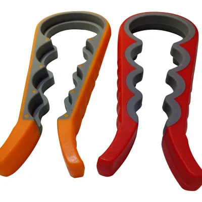 

Multi-function Gourd-shaped Can Opener Bottle Opener Screw Cap Jar Bottle Wrench Four-in-one Plastic Manual Can Opener