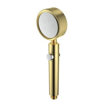 

Bathroom Shower Head Handheld Booster High Pressure Anion Showerhead Aluminum Rain Shower Nozzle Washable Bathroom Accessories