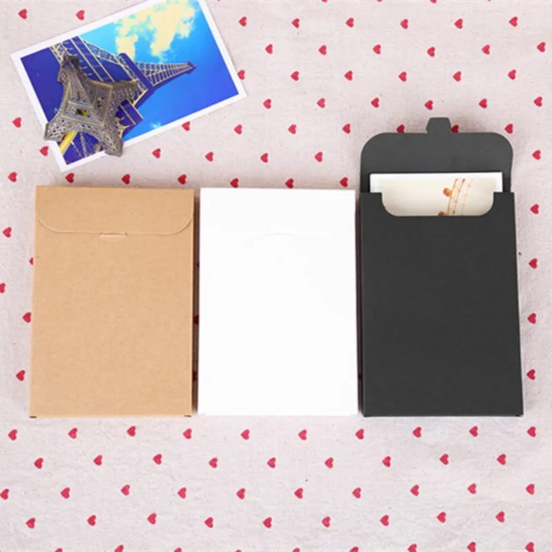  10.8*15.5+1.5cm 20Pcs Gift Greeting Card Postcard Photo Box Kraft Paper Envelope Invitation Card Le - 4000591376029