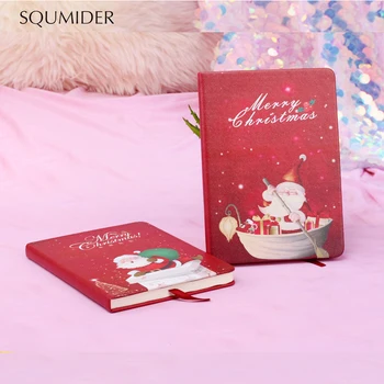 

1pc Creative Cartoon Christmas Santa Notebook With Ballpoint Notepad Stationery Kids Gift best Christmas Gifts for Children