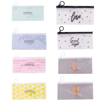 

1 PC Women PVC Cosmetic Bag Toiletry Travel Toothbrush Makeup Organizer Wash Pouch Organizer Pencil Case NoEnName_Null