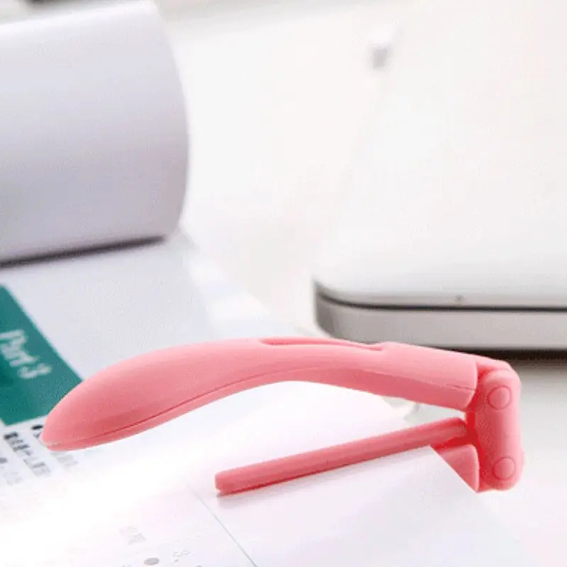 ABS environmental protection small book light portable LED eye travel reading light clip folding