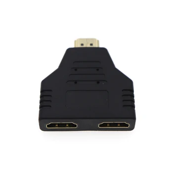 

2 Port HDMI Splitter Adapter 1080P 1 In 2 Out Male to Femal Video Cable Adapter hdmi Switch Converter For Audio TV DVD