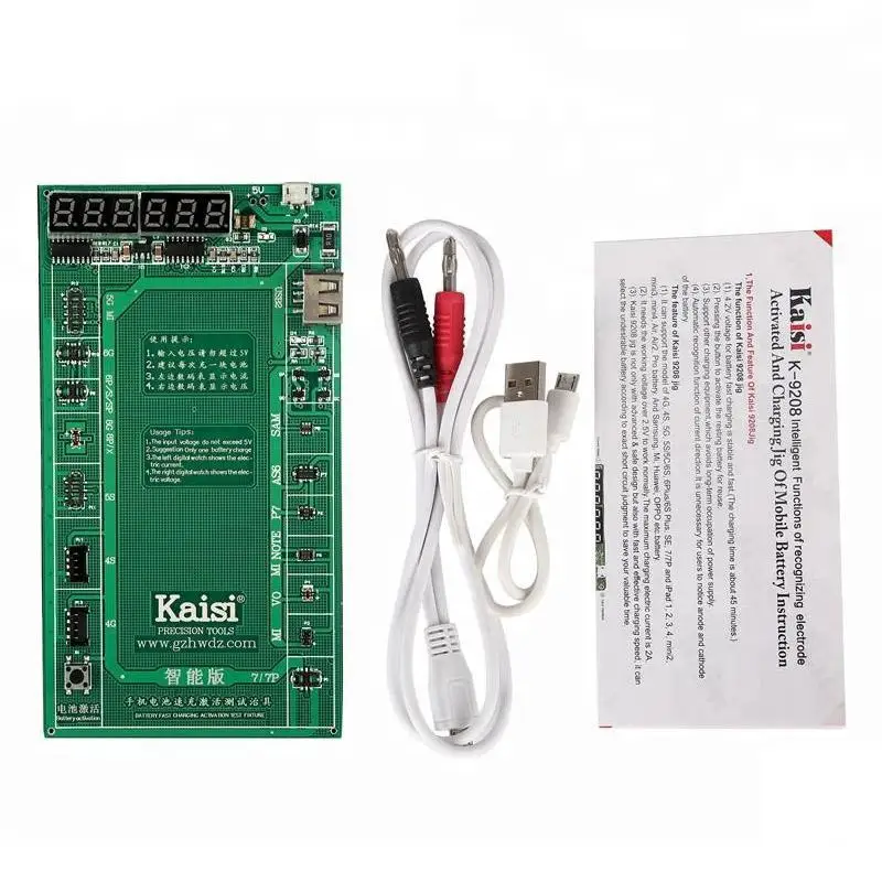 Kaisi K-9208 Профессиональный заряд батареи плата Micro USB кабель для iPhone x xs 7 VIVO huawei samsung Xiaomi