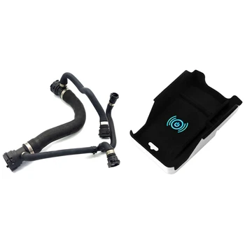 

1 Pcs Upper Radiator Hose Pipe From Water Pump & 1 Pcs Car Wireless Charge Center Console Armrest Storage Box