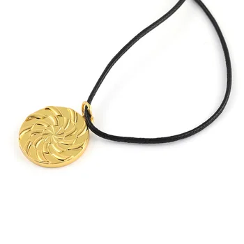 

19ss Best Version Ambush Necklaces Golden/Silver Color Pendant Spiral Shape Ambush Jewelry Alloy Necklaces