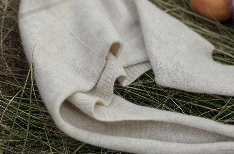 [DEAT] Women Scarf Beige Knitting Fishermen Hat New Round Dome Temperament Fashion Tide All-match Spring Autumn 13E877