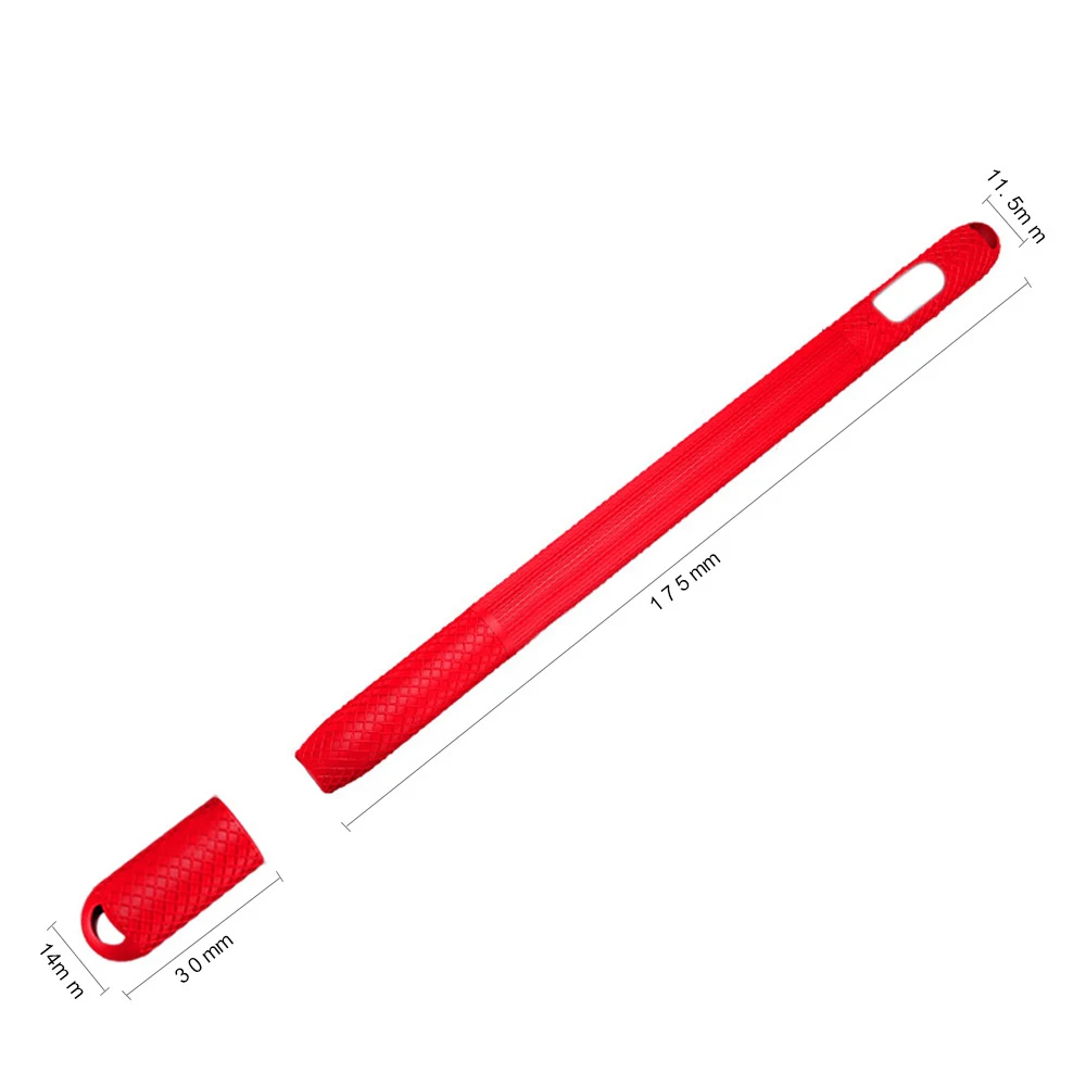 Для Apple Pencil 1st силиконовый чехол Комплект держатель с длинными и короткими рукавами и защитный наконечник крышки поколения
