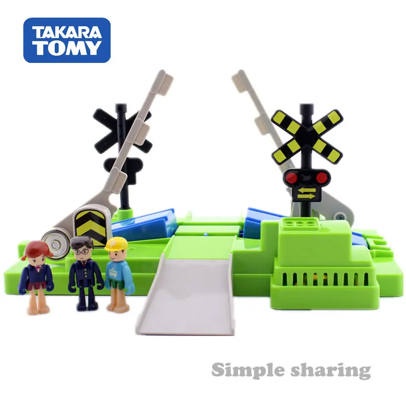 Takara Tomy tomica Plarail модель поезда комплект аксессуаров железнодорожное пересечение набор литье под давлением Обучающие игрушки забавные Волшебные Детские безделушки