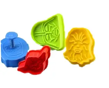 

Set of 4 Star Wars Cookie Cutters Plungers for Cake Mould Mold Decoration Fondant Bakeware Baking