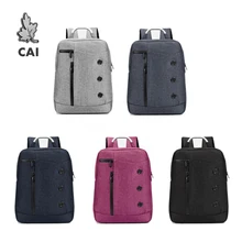 CAI модная Водонепроницаемая школьная сумка рюкзак деловая дорожная сумка 1" для ноутбука Мужская/Женская Студенческая сумка для колледжа Повседневная сумка для книг
