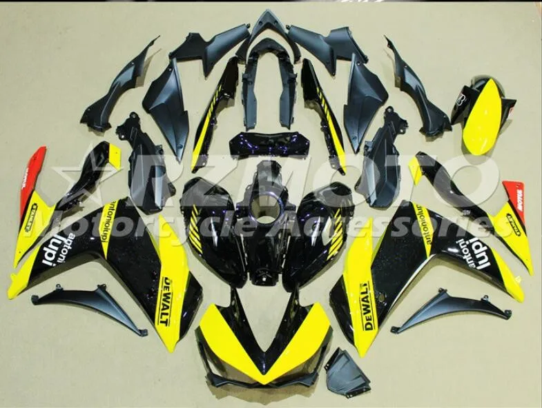 4 подарки стиль ABS литьевая форма мотоцикл Обтекатели подходит для YAMAHA R3 R25- 15-19 Кузов Набор на заказ желтый черный - Цвет: yellow black