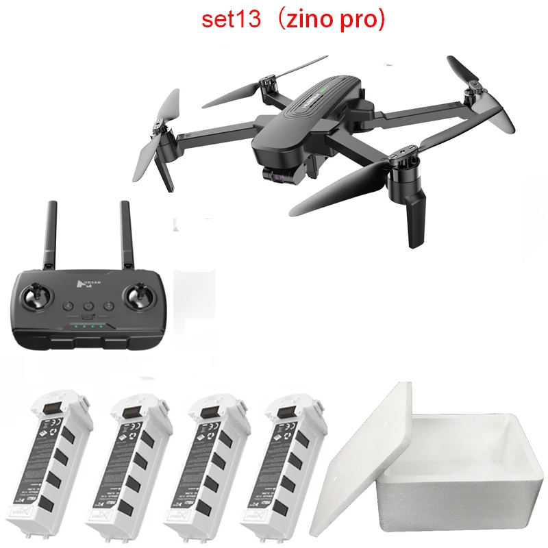 Hubsan H117S Zino gps 5,8 Г 1 км Складная рукоятка с видом от первого лица в формате 4K UHD, Камера 3-осевому гидростабилизатору RC Дрон Квадрокоптер RTF высокое Скорость - Цвет: Оранжевый