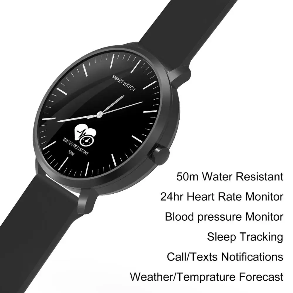 Health Exercise Clock Smart Watch All-Day Heart Rate Activity Tracking Blood Pressure Sleep Monitor Male Sports Wrist Lady Watch