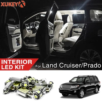 

LED Interior Light Kit Xenon White Dome Map Indoor Courtesy Lamp Bulb Canbus For Toyota Land Cruiser 80 100 200 Prado 120 150 FJ