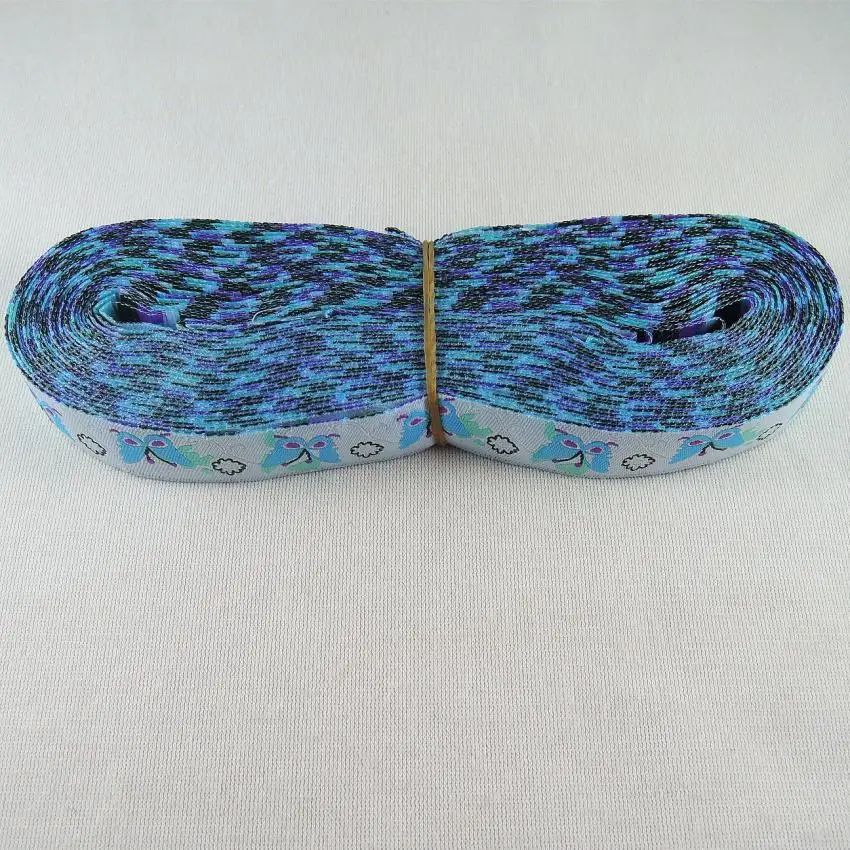 Новинка, животное, лошадь, лиса, ежик, Бабочка, олень 5/8 ''(16 мм x 5 ярдов) плетеная жаккардовая из полиэстера ленты с ловкостью для ошейника для собаки