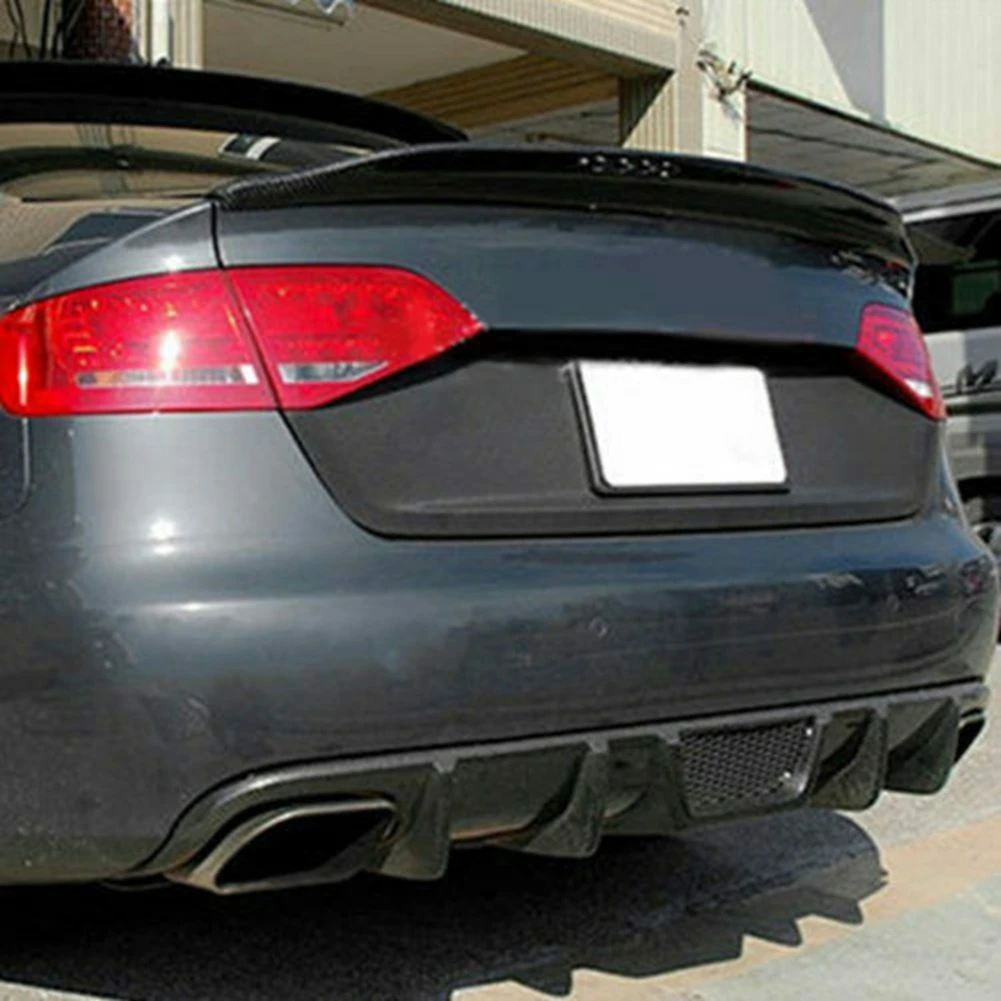 Для Audi A4 B9 углеродное волокно задний багажник спойлер загрузки губ B стиль