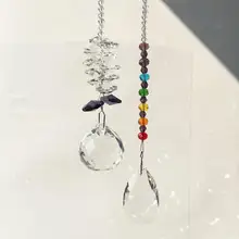 Набор из 2, хрустальные солнечные очки, радужная чакра, призмы, Висячие подвесные окна, защита от солнца, для украшения дома и сада, подарок