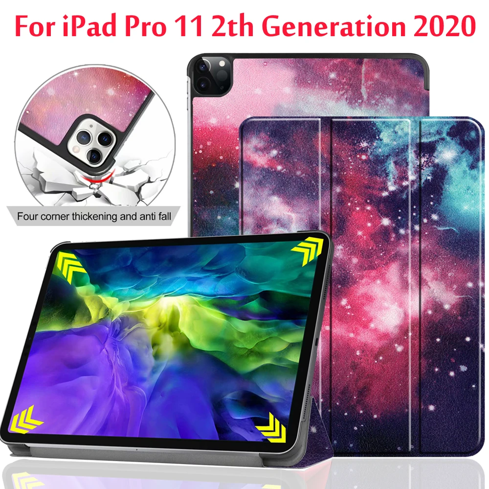 

Case For iPad Pro 11 2020 2th Generation Smart Cover Auto Sleep/Wake Case Funda