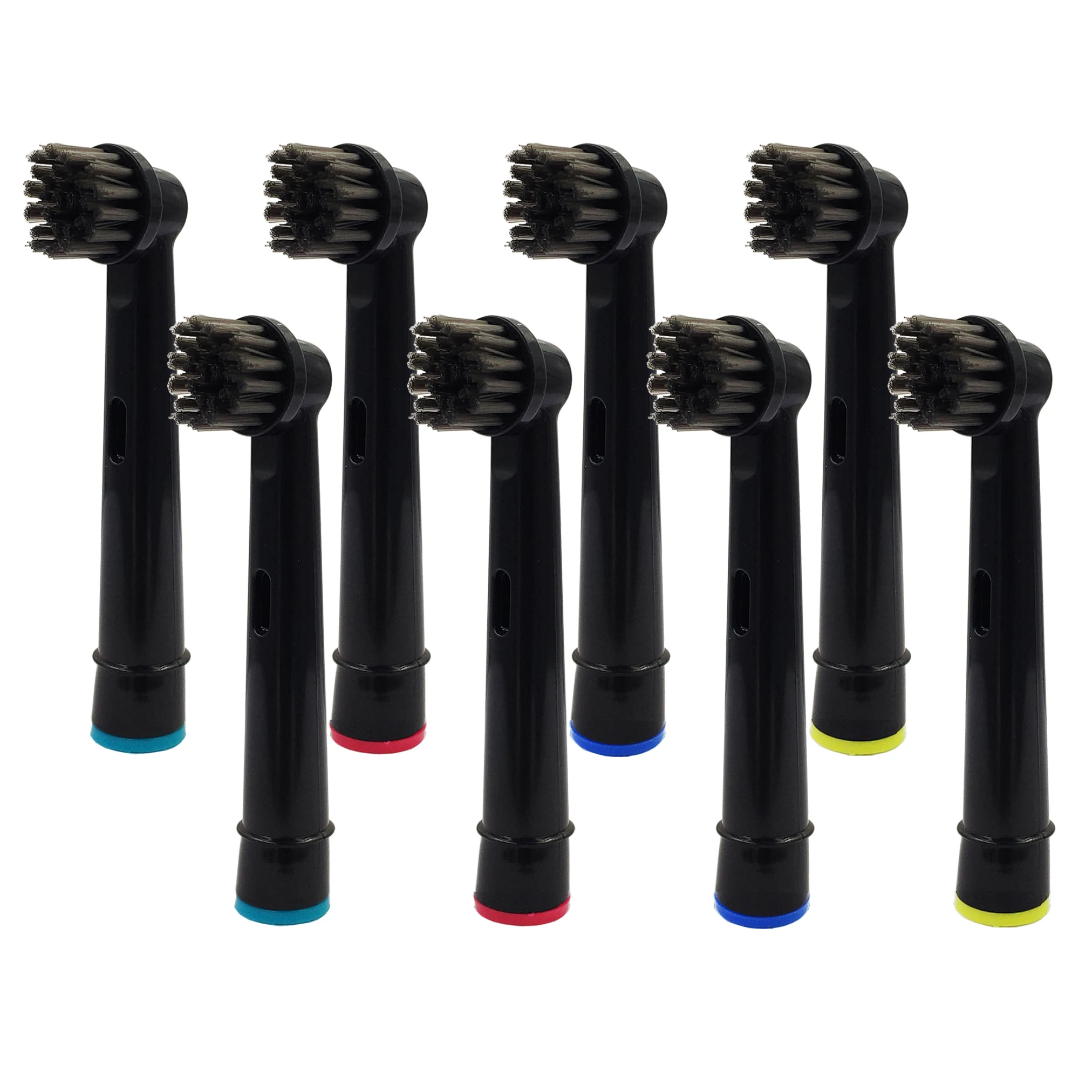 8 Uds cepillo de bambú con carbón cabezas para Oral B rotación tipo cabezales de cepillo de dientes eléctrico/Pro salud/Triumph/potencia avanzada/3D Excel