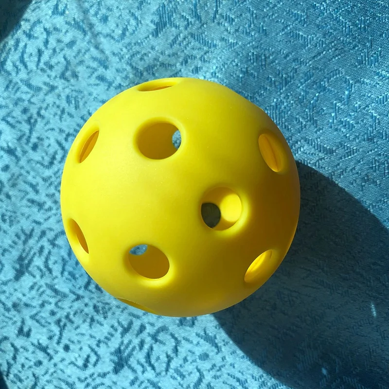 Pickleball желтый внутренний выщипывающий шар с 26 отверстиями оранжевый наружный выщипывающий шар с 40 отверстиями