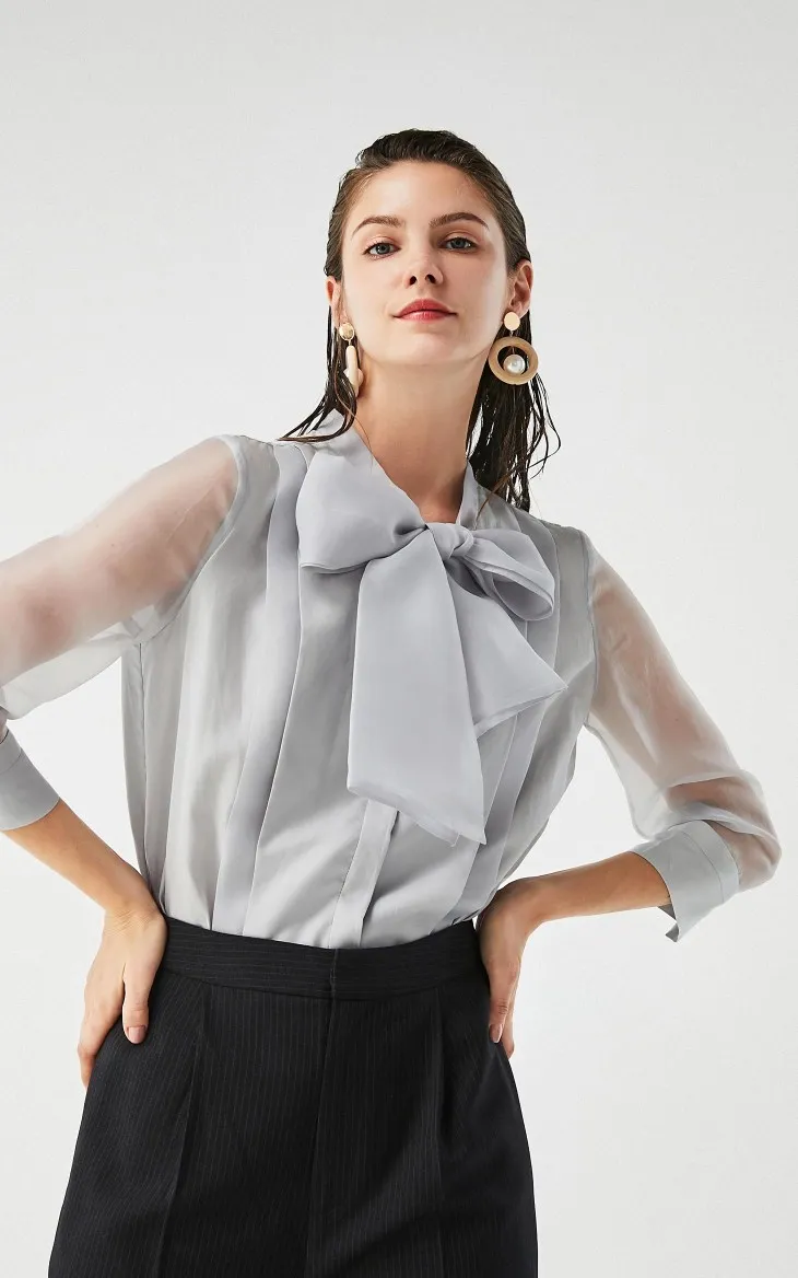 Vero Moda CoutureMade 45.3% шелк тутового шелкопряда 3/4 рукавами на шнуровке | 319331508