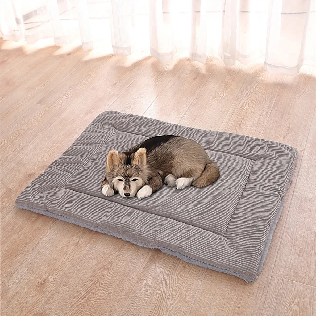 Новые Pet Короткие Плюшевые ботинки кровать коврик теплый матрас для сна