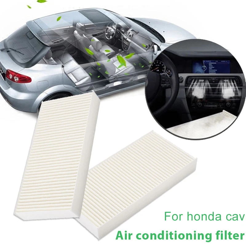 Car Cabin Fiber Vehicle Air Filter Original Cabin Air Filter Replacement Auto 2pcs White Durable