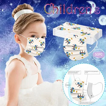 

Cartoons Children's Masks Elastic Earloop Face Masks Breathable Disposable mask for face mouth Three-layer Protection mascaras