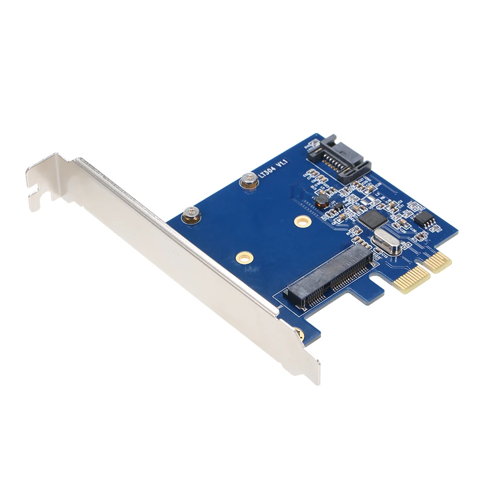 PCIe к MSATA SSD и SATA3.0 комбинированный контроллер карты расширения конвертер для ПК рабочего стола