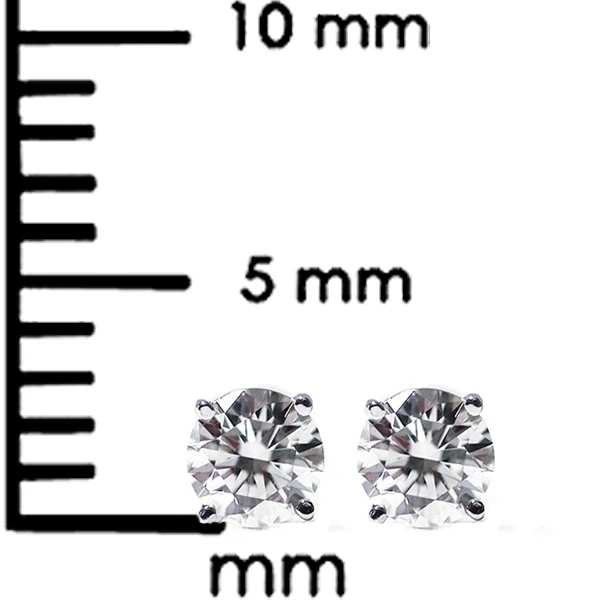 GemStoneKing 0,20 Ct настоящие бриллиантовые женские серьги-гвоздики 14 к белое золото Роскошные ювелирные изделия новинка