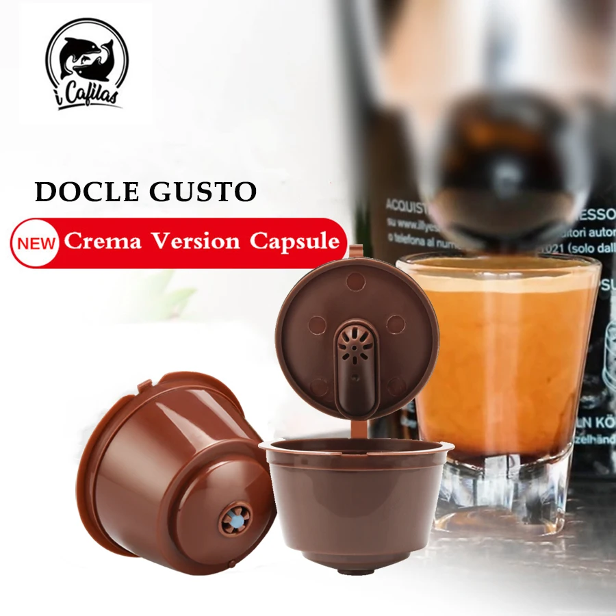 

ICafilas3pcs/packet 3rd Refillable For Dolce Gusto Coffee Capsule For Dolci Nescafe Machine Reusable Dulce Gusto Coffee Filter