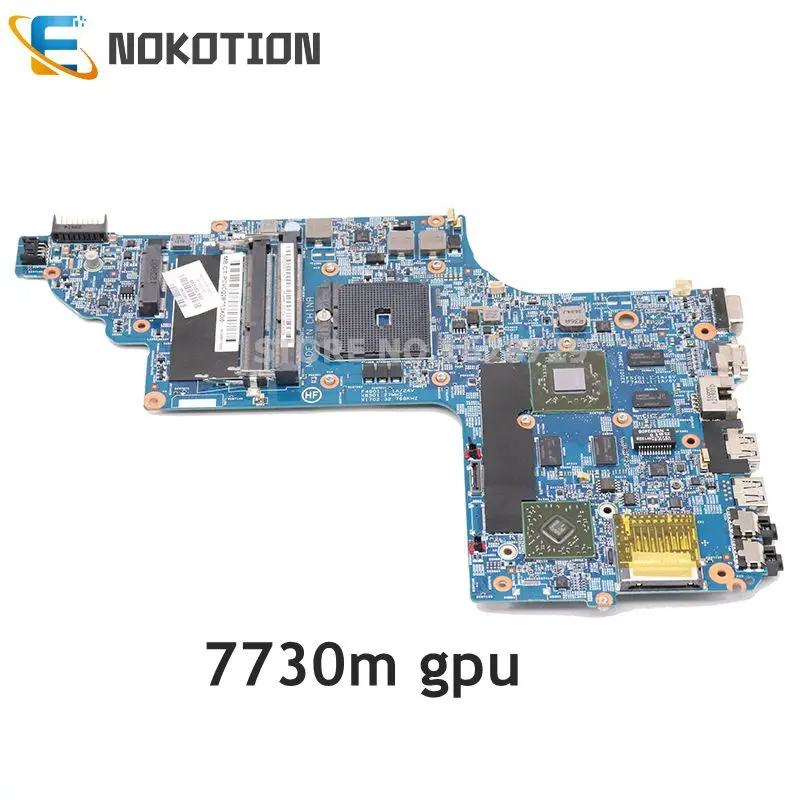 NOKOTION 682183-501 682183-001 аккумулятор большой емкости для hp DV6 DV6-7000 DV6Z-7000 ноутбук материнская плата Гнездо FS1 DDR3 7730 м GPU