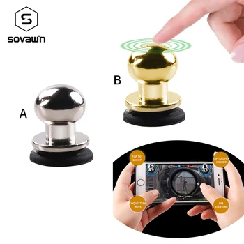 

Mini Gamepad Metal For PUBG Controller Four Finger Joystick Game Stick Mobile Gaming Free Fire Button Aim key For iPhone Android
