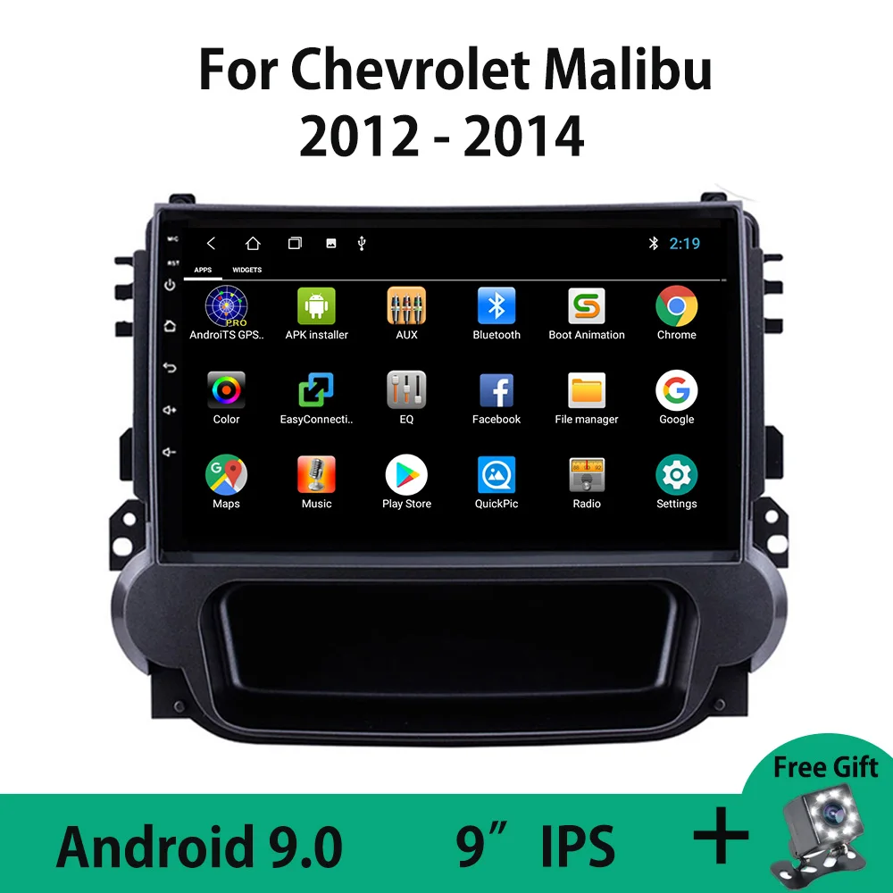 Автомагнитола 2DIN Android 9 0 Wi-Fi мультимедийный видеоплеер для Chevrolet Malibu 8 2012 2013 2014