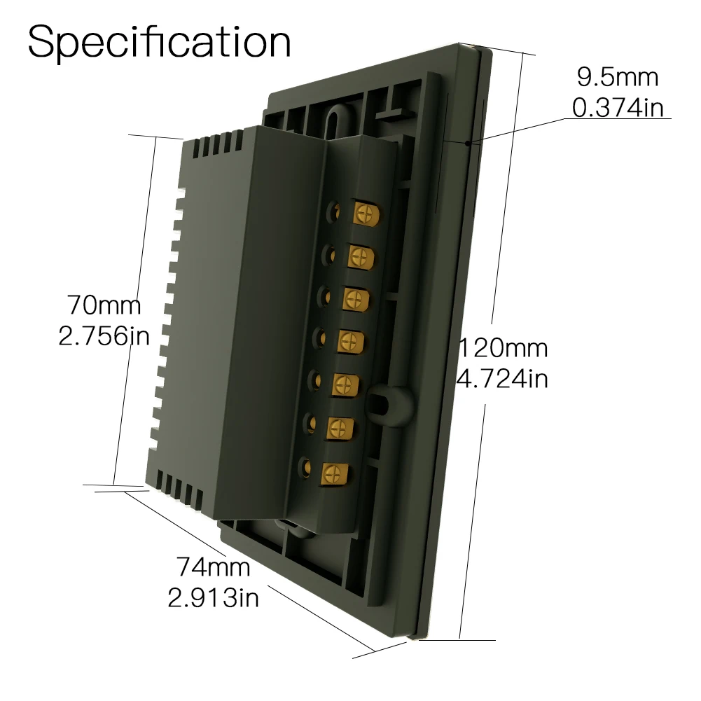 RF433 WiFi умный настенный сенсорный выключатель без нейтрального провода, нужен умный Однопроводной настенный переключатель, работающий с Alexa Google Home 170-250 В