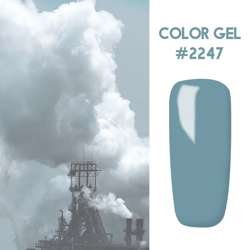 Docaty Salon замочить от УФ светодиодный дизайн ногтей рисунок гель краска гель цвета 5 мл CANNI чистый цвет лак для ногтей - Цвет: 2247