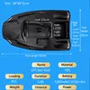 60CM Large Size GPS Fishing Bait Boat 500M 3KG Load 40pcs GPS Point Auto Cruise GPS Navigation Nest With Fish Finder Dual Batter 2