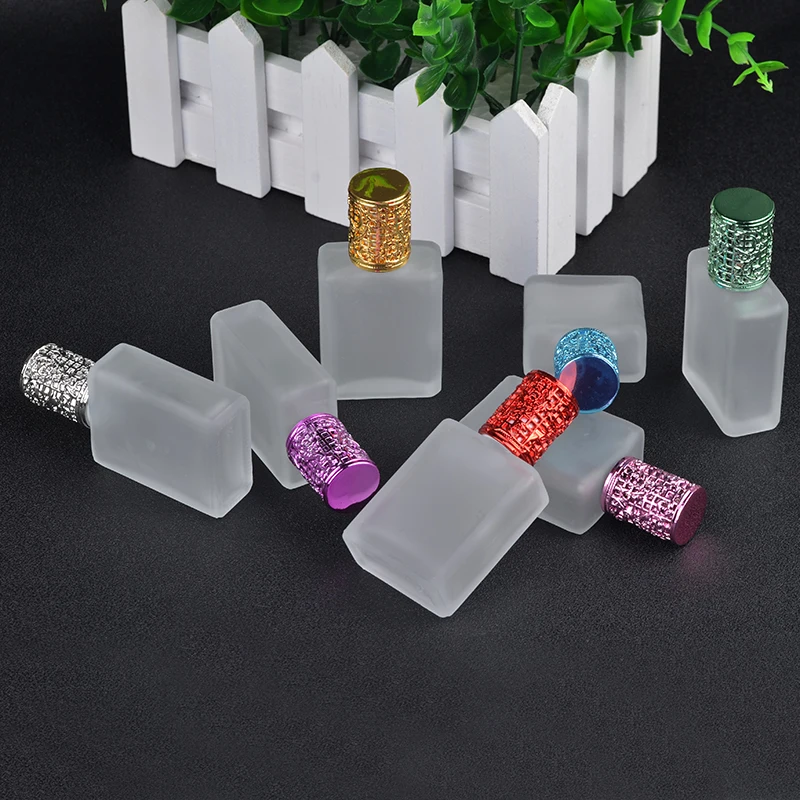 MUB-17ml, Мини стеклянные бутылки для эфирного масла, металлический роликовый шар, бутылка для путешествий, высокое качество, многоразовый флакон для духов, пустой контейнер