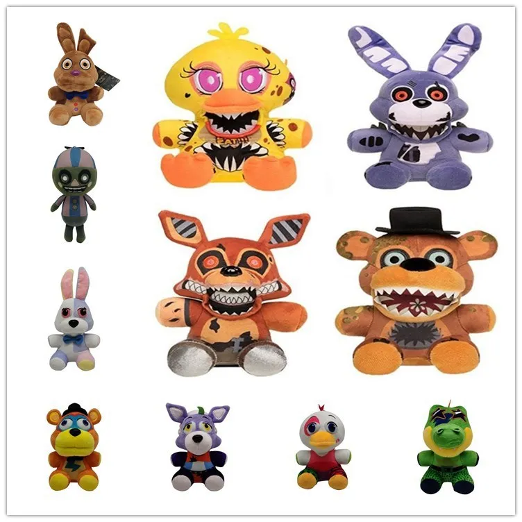 SHIVA Gift&More Freddy Fazbear Anime Five Nights At Freddy's Fnaf Peluş Oyuncak 20 Cm Uyku Ve ...