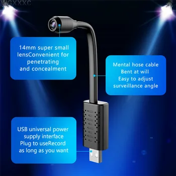 

Real-time Surveillance IP Camcorder HD 4K WIFI USB Mini Camera AI Human Detection Loop Recording Micra Cam Support 128G