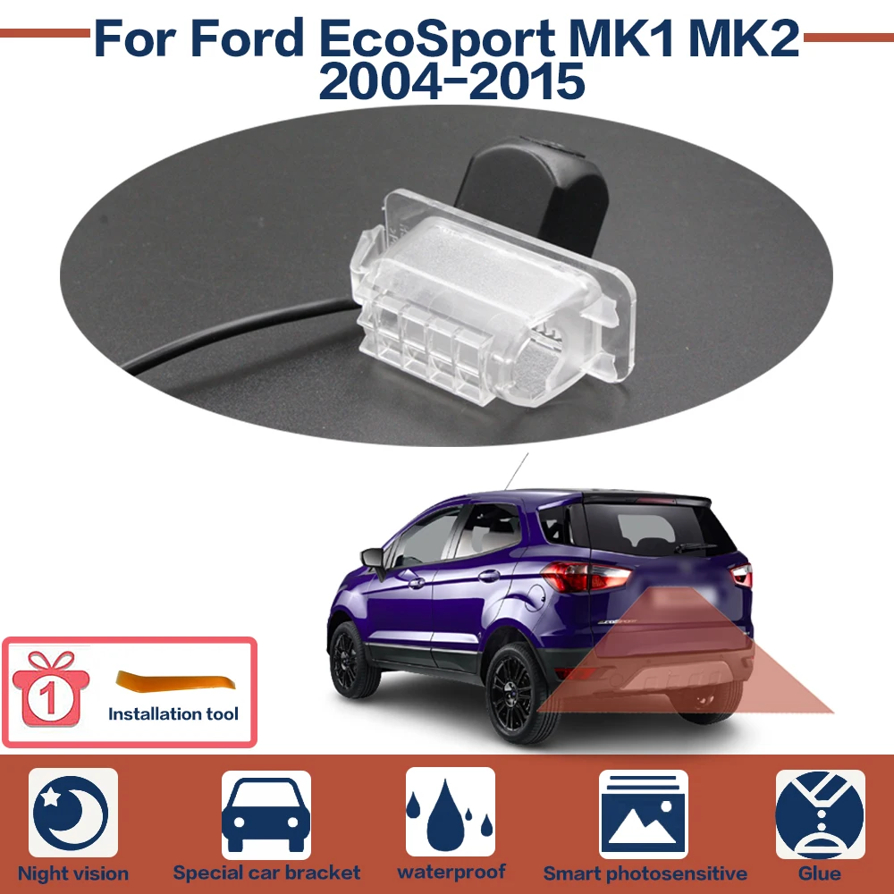 

Водонепроницаемая камера заднего вида для Ford EcoSport MK1 MK2 2004-2015 HD