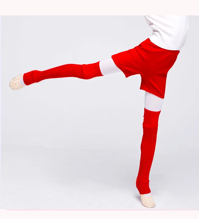 Mädchen Kinder Gestrickte Beinlinge Lange Tanz Strumpf Warme Ballett Socken Kinder Ausübung Ballett Schutz Socken Tanz Zubehör – Detail 8