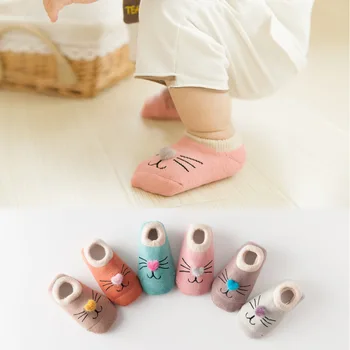 

Cotton Baby Boy Girl Socks Floor Socks Cute Cartoon Baby Children Animal Anti-Slip Socks Spring and Summer Autumn Floor Socks