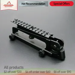 Tactical 223 detachable carry handle AR-15 w/double opening a2 scope mount rear view picatinny rail 20mm standard top rail base