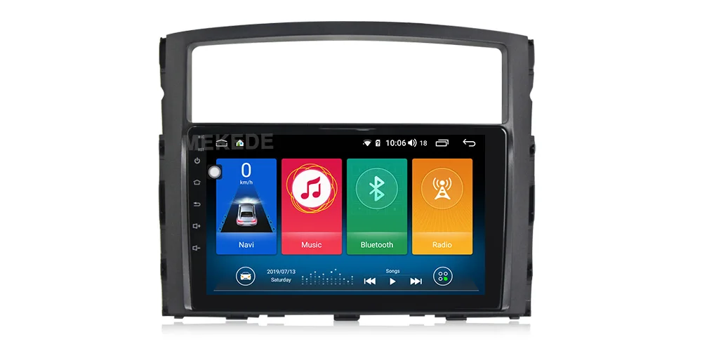 9853 4G LTE Android 9,0 Автомобильный DVD Радио для Mitsubishi Pajero 4 V80 V90 2006- навигационный экран Радио Аудио мультимедийный плеер