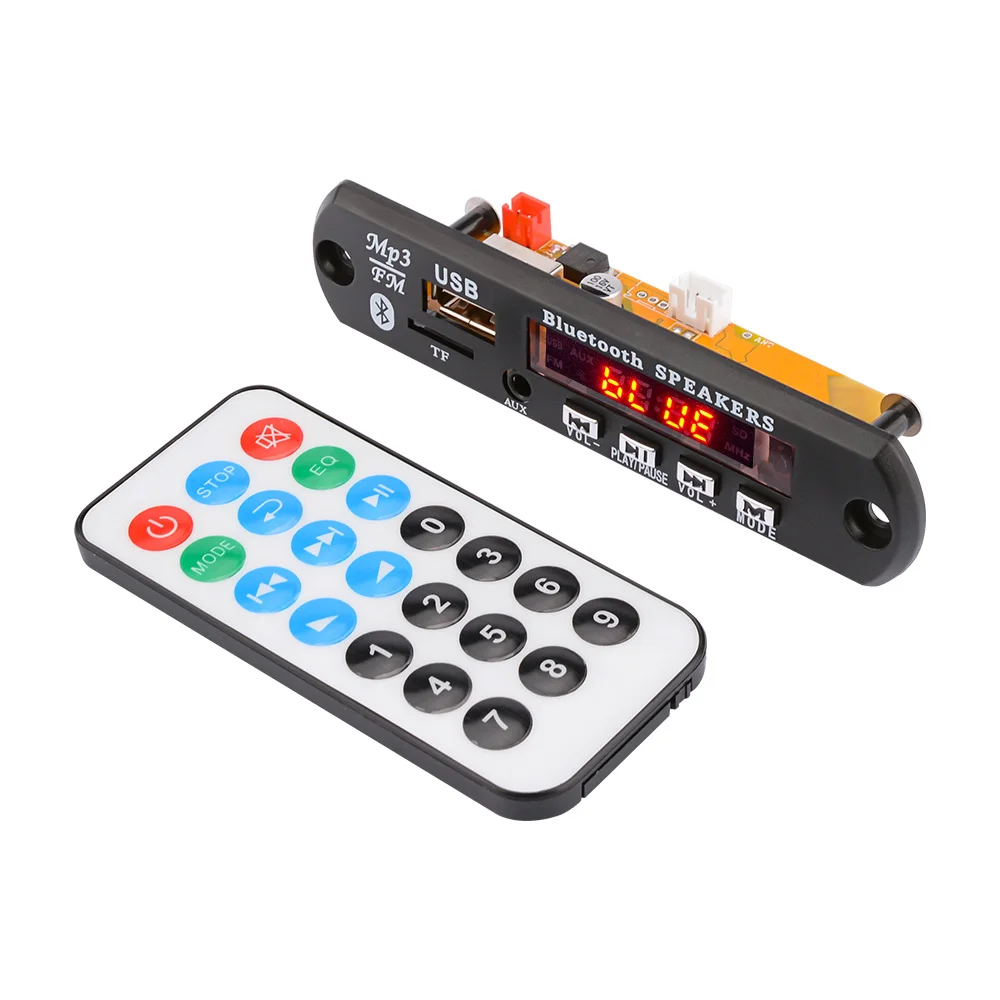 AIYIMA DC12V MP3 декодер плата Bluetooth 4 2 аудио декодирование APE FLAC WMA WAV TF USB звук Aux микрофон