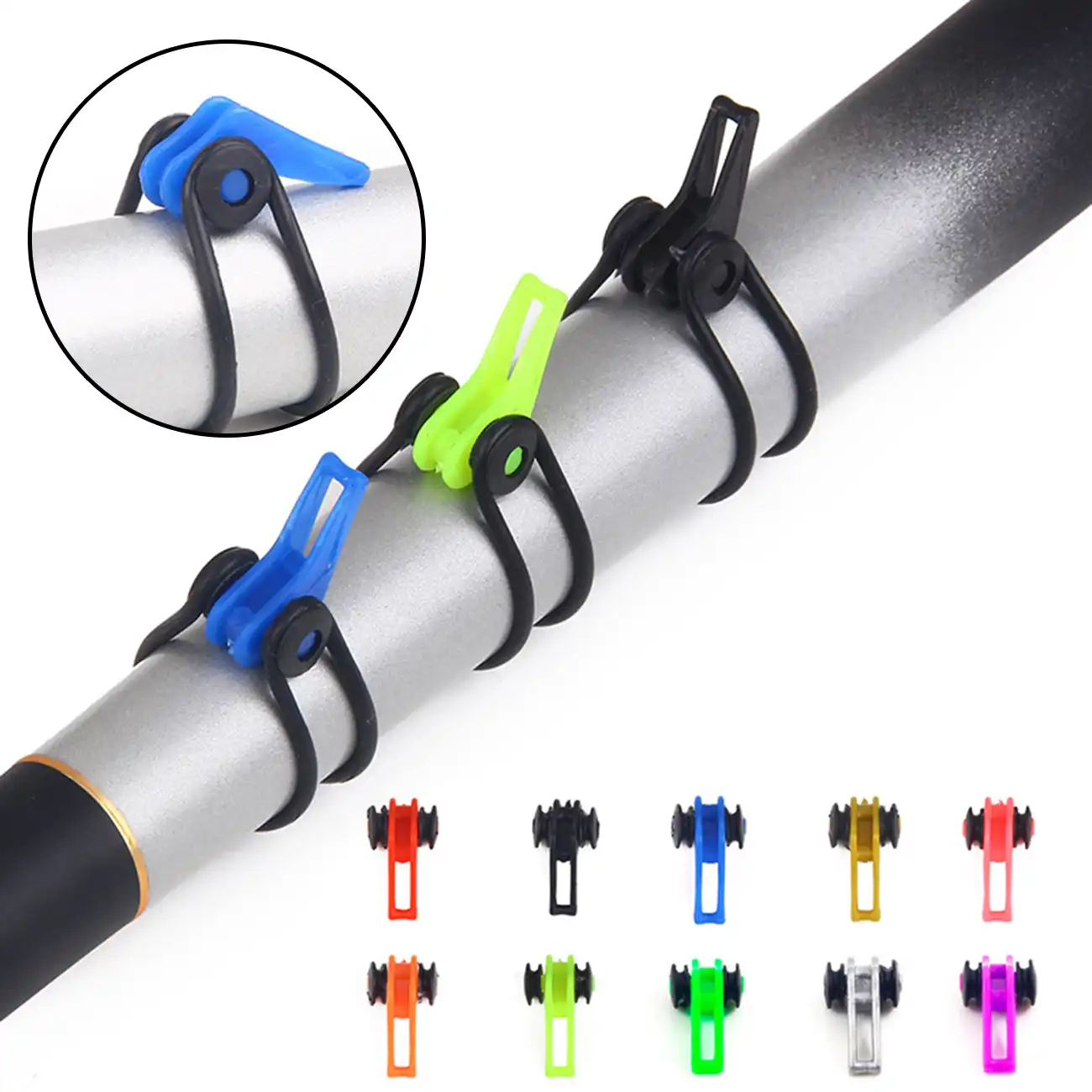 10個釣りフックキーパープラスチック釣りポールフックキーパーため釣竿ポールルアーアクセサリー餌ホルダー Fishing Tools Aliexpress