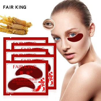 

5 Bags Ginseng Eye Mask Nourishing Collagen Eye Patches Dark Circles Remove Anti-Aging Moisturizing For Eyes Skin Care