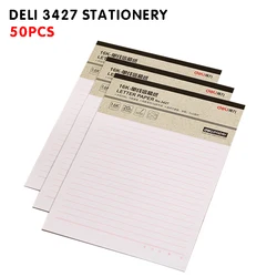 Deli 3427 – papeterie simple ligne 16K, 50 pièces, en papier, pour le bureau 